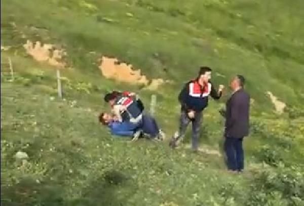 Gümüşhane'de kaçak yapı sahipleri askere saldırdı