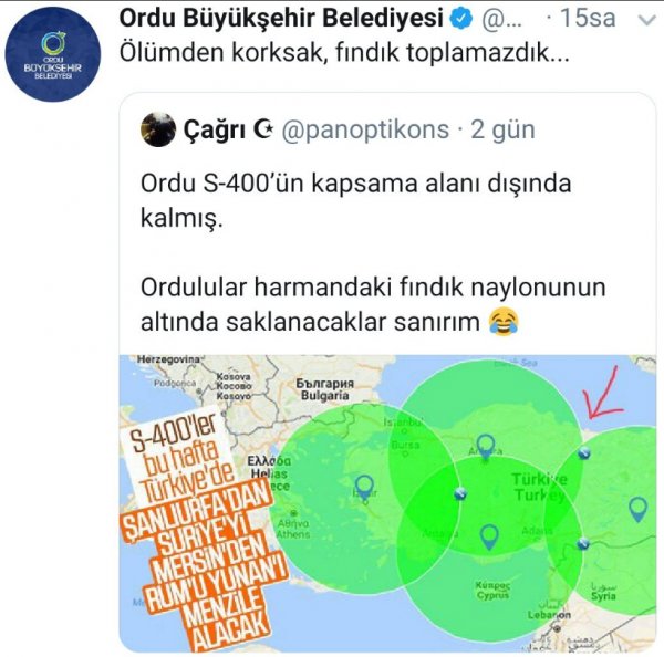 Orduluların S-400 paniği