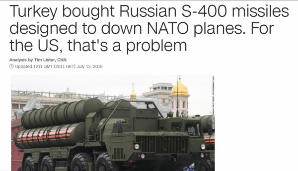 Türkiye’nin S-400 alımı CNN’in merceği altında