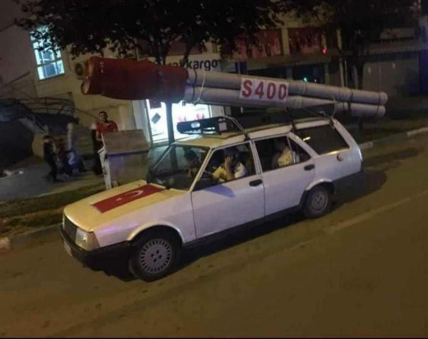 Bursa'da S-400 mesajı veren vatandaş