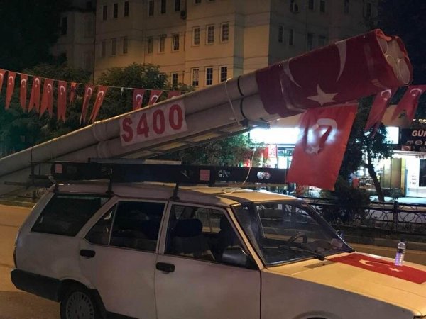 Bursa'da S-400 mesajı veren vatandaş