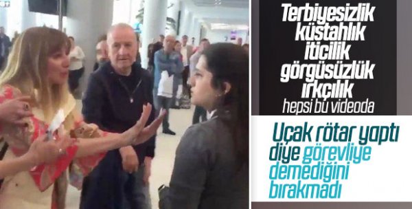 Havalimanı personeline hakaret eden kadına 3 yıl hapis istemi