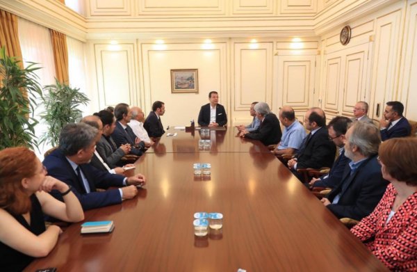 Ekrem İmamoğlu, TMMOB heyetini kabul etti