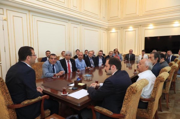 Ekrem İmamoğlu, TMMOB heyetini kabul etti