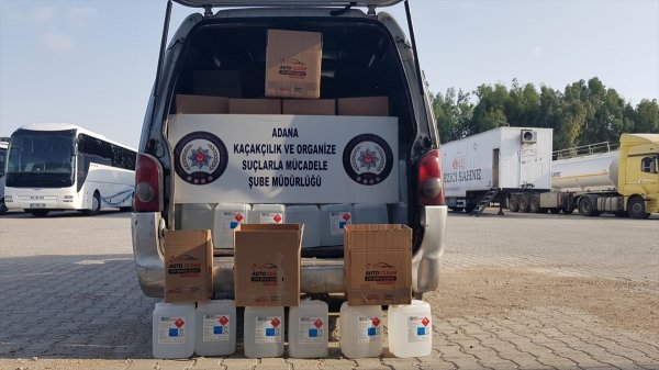 a Adana'da 2 ton etil alkol ele geçirildi