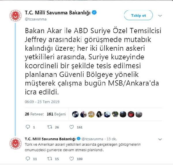 Ankara'da ABD'li yetkililerle olan toplantı başladı