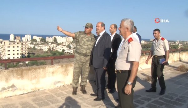 KKTC Başbakanı hayalet şehir Maraş'ta