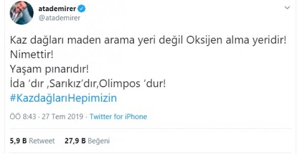 Kaz Dağları'ndaki altın madeni için yapılan ağaç katliamı