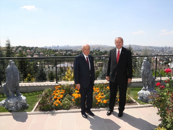 a Cumhurbaşkanı, Devlet Bahçeli ile görüştü