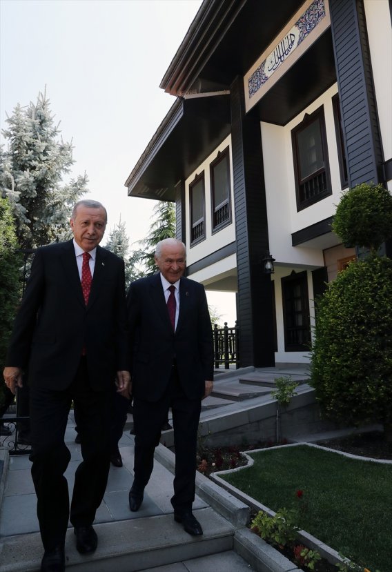a Cumhurbaşkanı, Devlet Bahçeli ile görüştü
