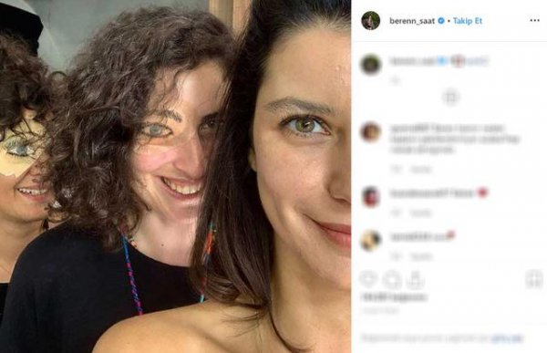 Beren Saat'ten set fotoğrafı
