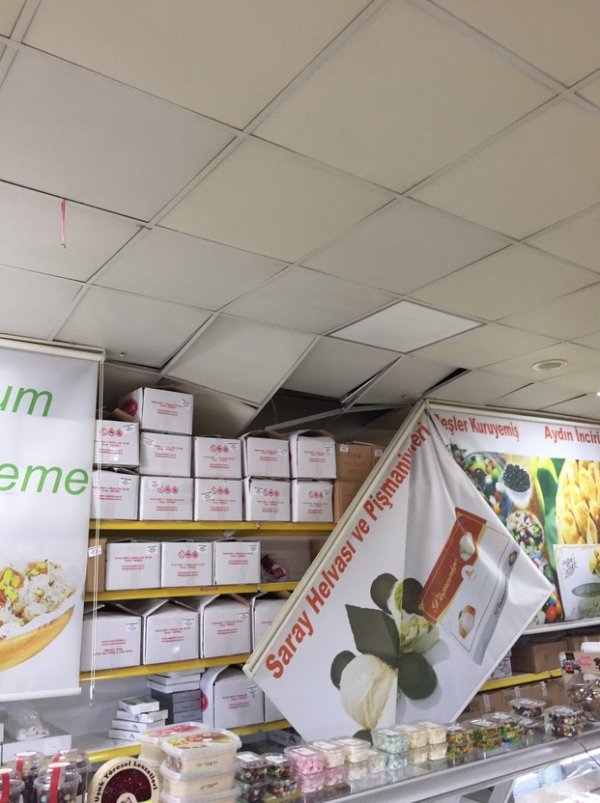 Denizli'deki depremden ilk görüntüler