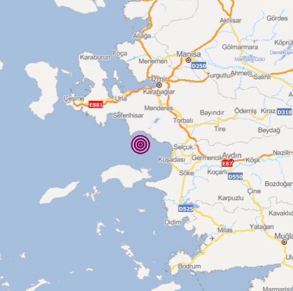İzmir'de 4.8 şiddetinde deprem