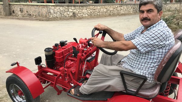 a Kendi imkanlarıyla 'pat pat' yaptı