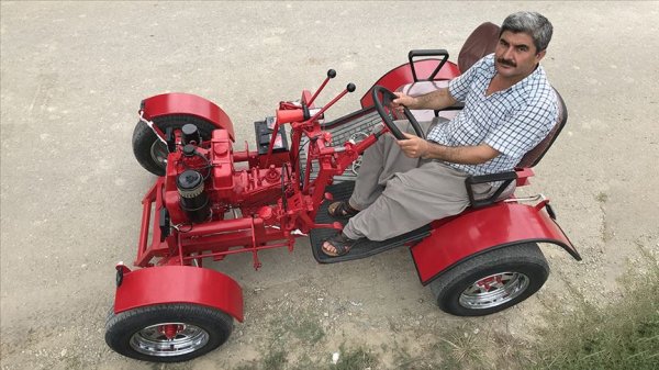 a Kendi imkanlarıyla 'pat pat' yaptı