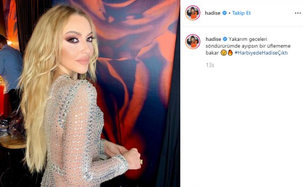 Hadise'den yeni paylaşım