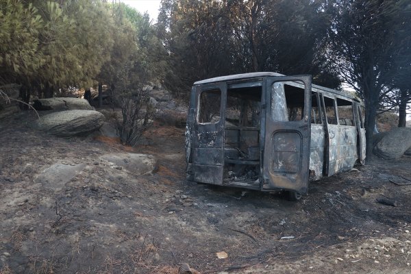 Marmara Adası'nda 80 hektar alan kül oldu