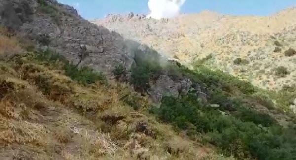 d Hakkari'de 8 teröristin öldürüldüğü anların görüntüsü