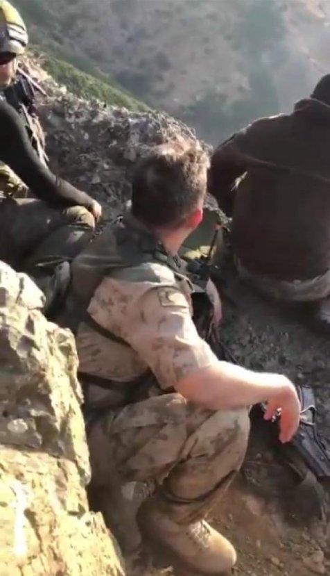 d Hakkari'de 8 teröristin öldürüldüğü anların görüntüsü