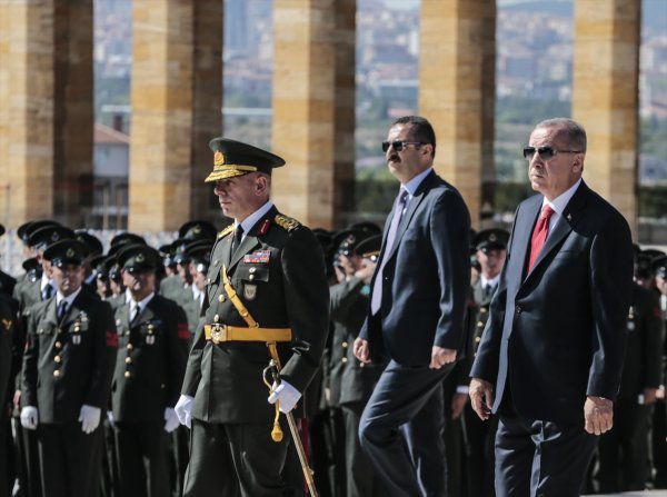 a Anıtkabir'de 30 Ağustos Zafer Bayramı Töreni