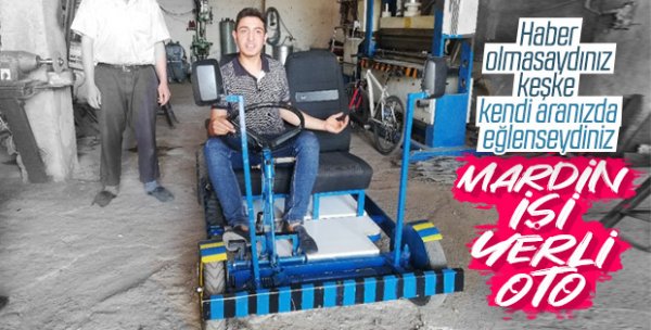 Emekli ustanın yaptığı yarış otomobili