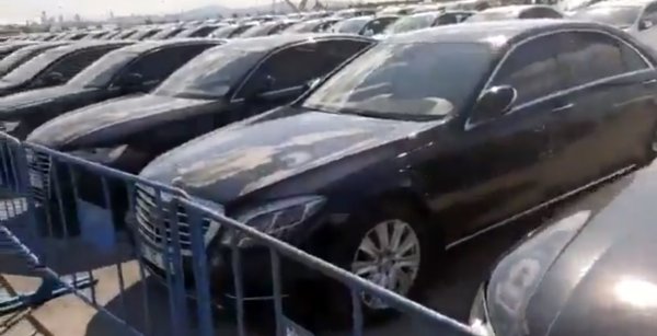 İBB bünyesindeki makam araçları Yenikapı'da