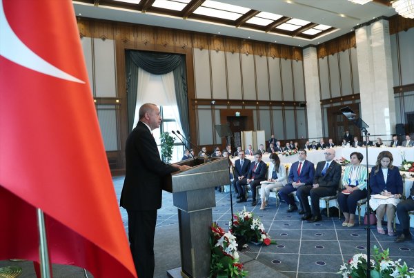 a Cumhurbaşkanı Erdoğan, ABD heyetini kabul etti