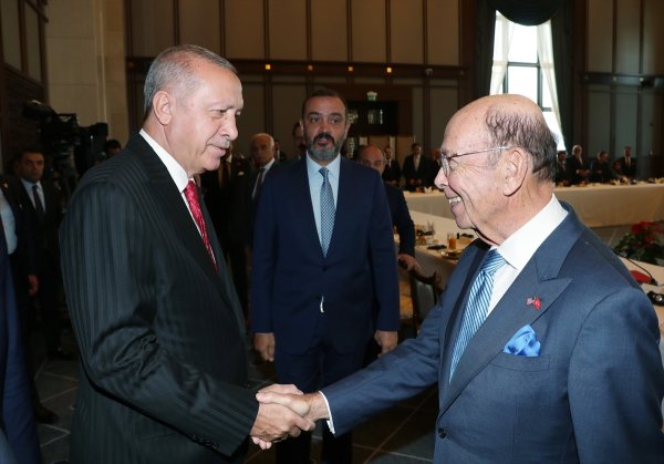 a Cumhurbaşkanı Erdoğan, ABD heyetini kabul etti