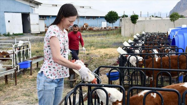 Çalışmak için Avustralya'dan Ağrı'ya geldi