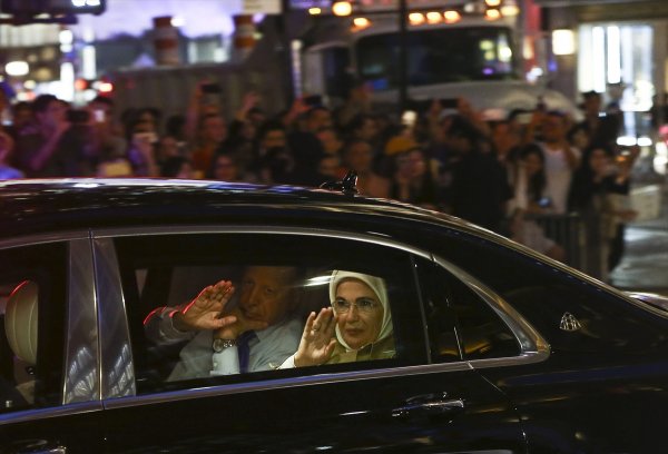 Cumhurbaşkanı Erdoğan'a ABD'de coşkulu karşılama