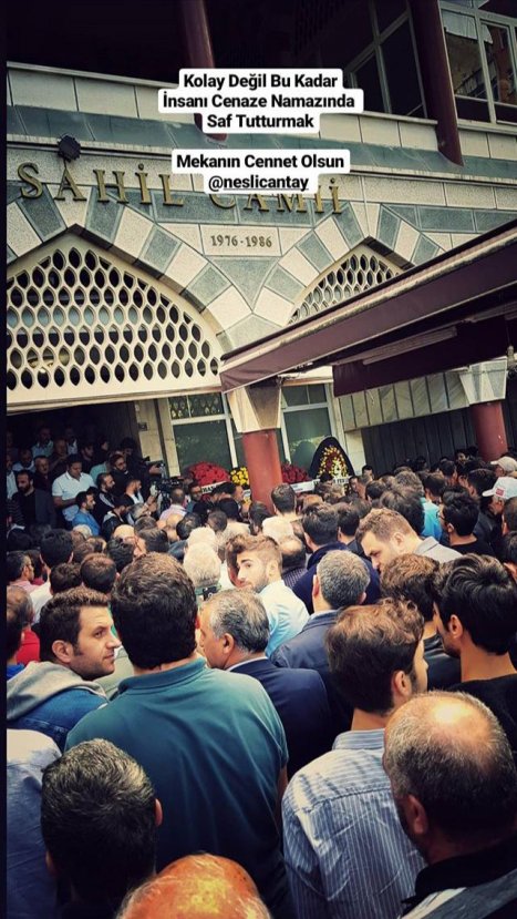 Neslican Tay'ın cenaze töreni