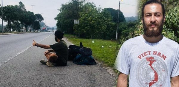 2 bin dolar ve otostopla 27 ülke gezdi