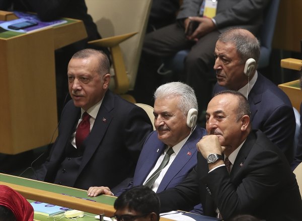a Binali Yıldırım da Erdoğan'ın BM heyetinde yer aldı