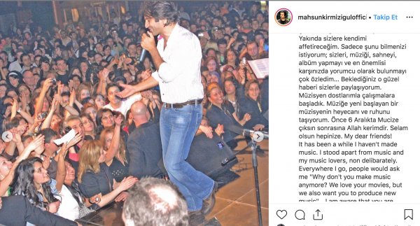 Mahsun Kırmızıgül müziğe dönüyor