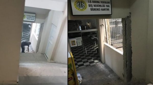 Çapa Diş Hekimliği binası tahliye ediliyor