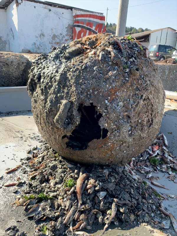 SAS Timi eski harp mayınını imha etti