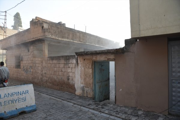 a Ceylanpınar'a havan mermisi düştü