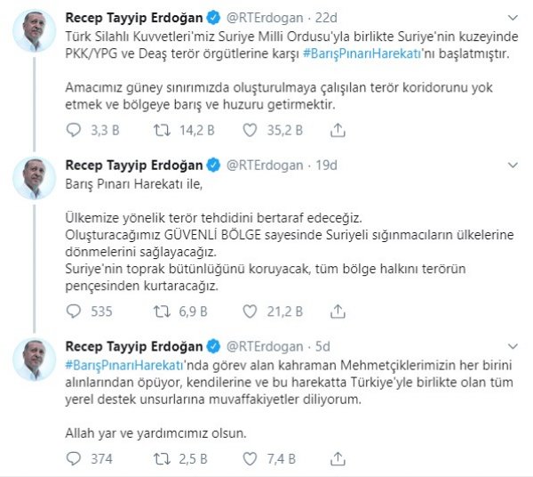 Cumhurbaşkanı Erdoğan: Harekat başladı
