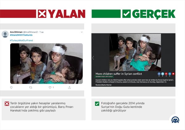 a Barış Pınarı Harekatı'nda teröristlerin yalanları