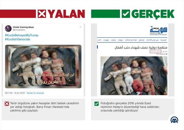 a Barış Pınarı Harekatı'nda teröristlerin yalanları