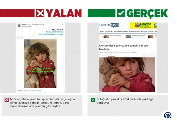 a Harekata fotoğraflarla manipülasyon girişimi