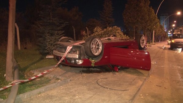 Ankara'da trafik kazasında 1 ölü 3 yaralı