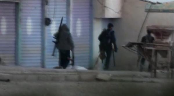 Teröristlerin Resulayn'dan kaçışı görüntülendi