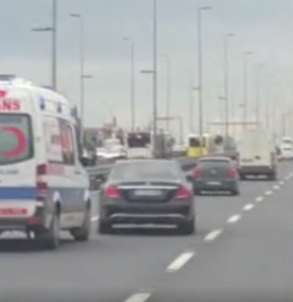 Ambulansa yol vermeyen maganda hakim karşısına çıktı