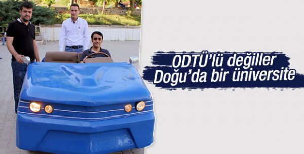 Tuncelili öğrencilerin yaptığı otomobil