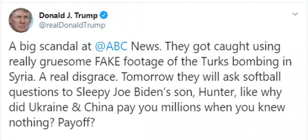 Trump sahte videoyu paylaşan ABC ile dalga geçti