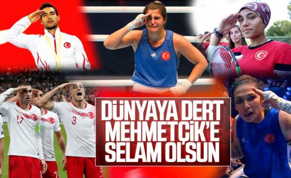 Türk askeri milli sporculara Tel Abyad'dan selam yolladı