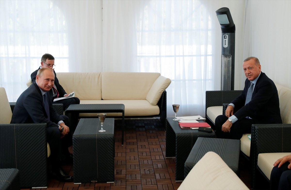 Erdoğan Putin'e güvenli bölge haritasını gösterdi