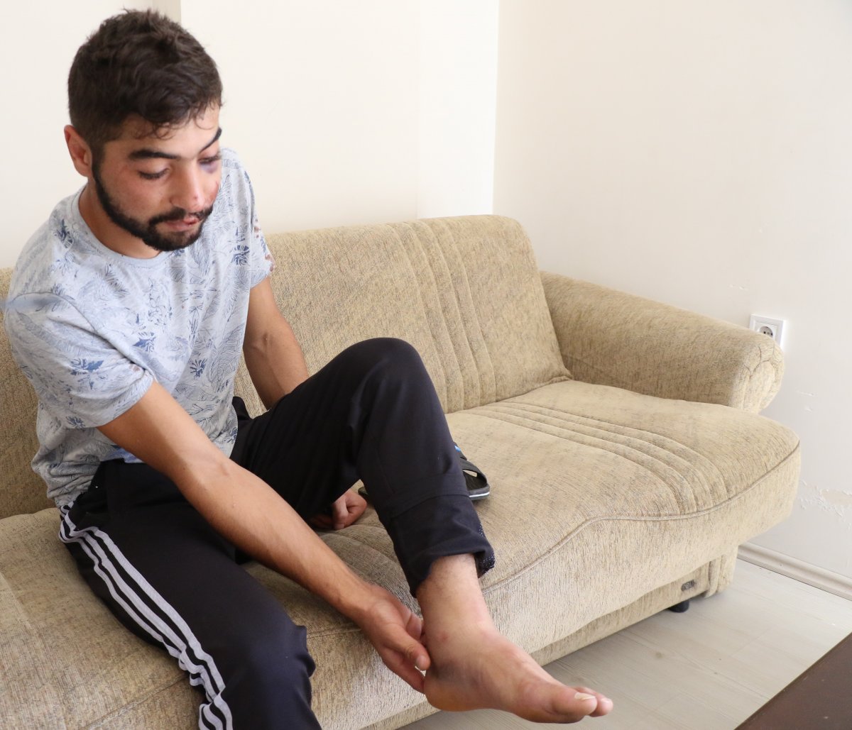 5 metrelik duvardan spor amaçlı atlamış