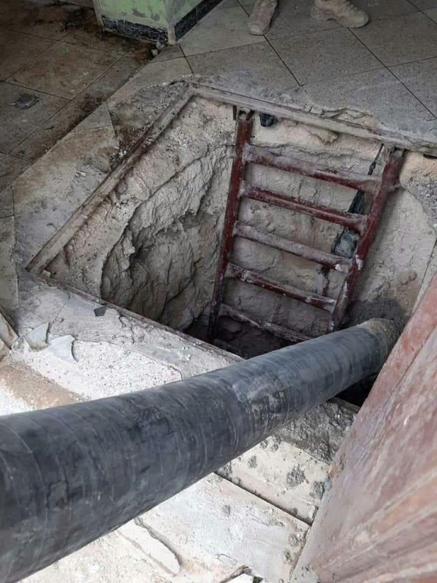 Tel Abyad'da teröristlerin tünellerine beton dökülüyor